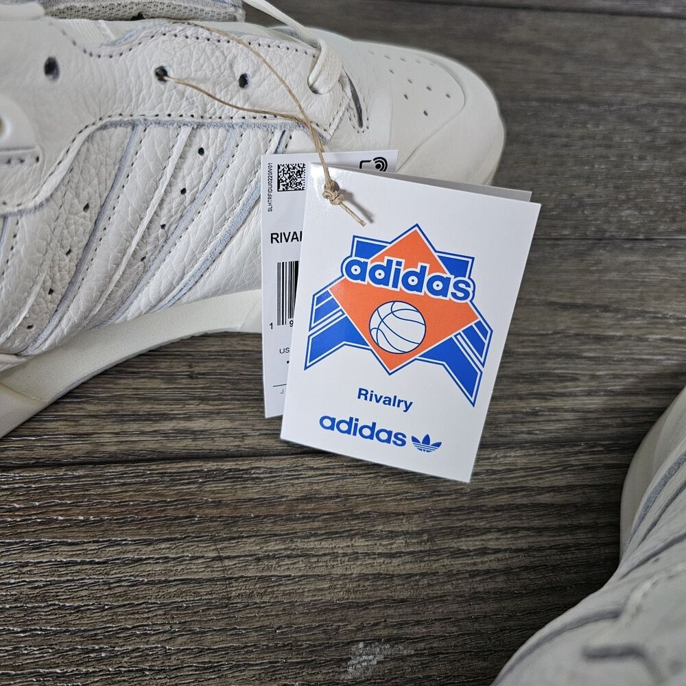 adidas Rivalry Lux Low Men's Cloud White/Ivory/Core‎ Black Sneakers Size 10 - Picture 13 of 16